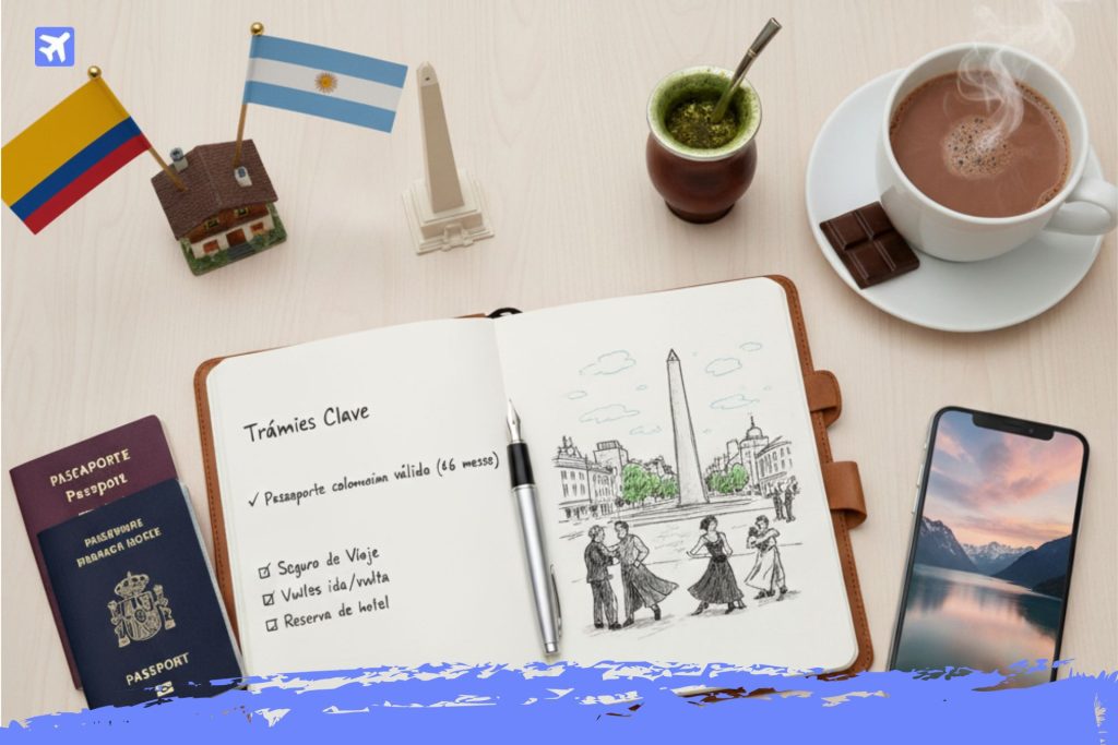 requisitos viajar argentina colombia
