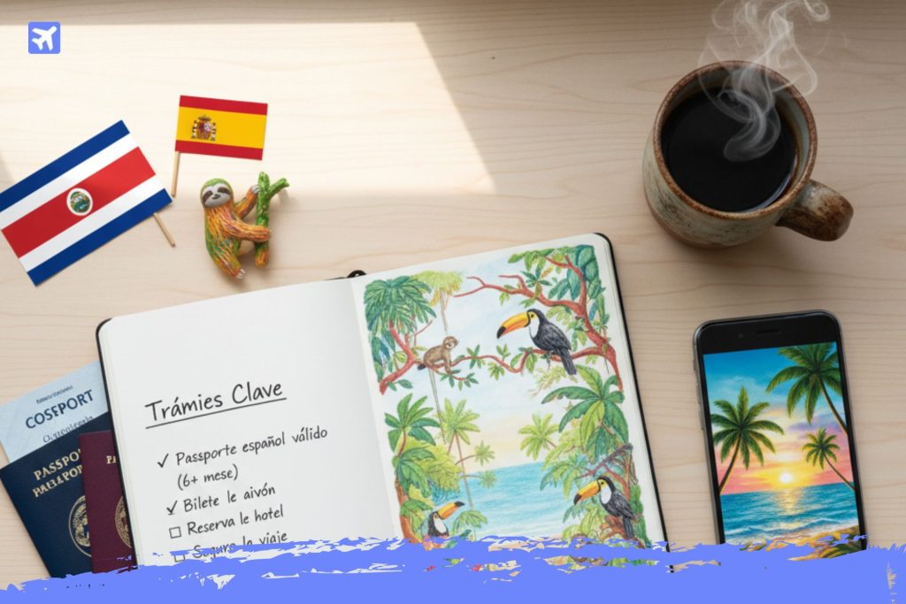 requisitos viajar costa rica espana